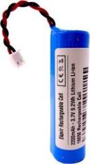 Ekavir 18650 Lithium Li ion 2 pin wired 3.7v 2200mAh Rechargeable Cell Battery