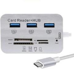 Meshiv 7 in 1 USB 3.0 3.1 | 3 Ports USB Hub Combo Card Reader