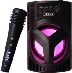 Woos Best Karaoke Speaker Thunder High Bass Power, Dj Lights, FM, USB Port, Karaoke Mic 10 W Bluetooth PA Speaker (Stereo Channel)