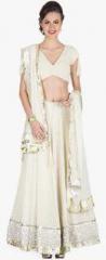 Famous By Payal Kapoor Off White Embroidered Lehenga women