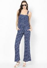 French Connection Dark Blue Printed Jumpsuit women