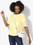 Vero Moda Yellow Printed T Shirt women