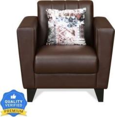 @home By Nilkamal Joy Leatherette 1 Seater Sofa