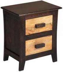 @home Edge Night Stand in Walnut Colour