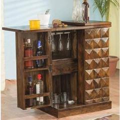 Bharat Furniture House Solid Sheesham Wood Bar Cabinet for Home Bar Cabinets, Furniture Solid Wood Bar Cabinet