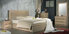 CasaCraft Estela Queen Size Bed with Storage in Artisan Oak Finish