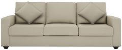 CasaCraft Jordana Three Seater Sofa in Beige Colour