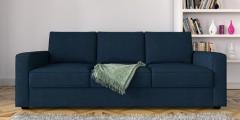 CasaCraft Jordana Three Seater Sofa in Royal Blue Colour