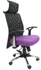 Chromecraft Argentina High Back Office Executive Chair in Purple Colour