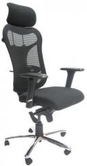 ChromeCraft Ergonomic High Back Chair in Black Colour