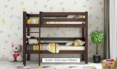 Furinno Standard Becky Bunk Bed for Home Living Room Solid Wooden Solid Wood Bunk Bed