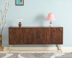 Furniselan Solid wood Cabinet For Living /Bed Room Solid Wood Free Standing Sideboard
