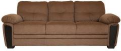 HomeTown Acho Fabric Three Seater Sofa in Brown Colour