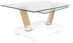 HomeTown Will High Gloss Centre Table in White Colour