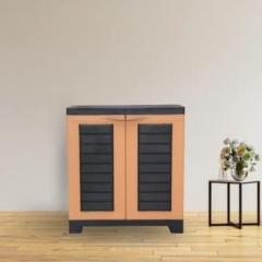 Italica Matte Finish Cabinet/Mini Plastic Storage Cabinet for Home/Storage Cabinet/ Plastic Free Standing Cabinet