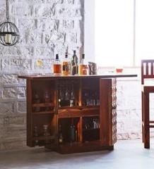 Marwar Art Nuevo Rosewood Solid Wood Bar Cabinet