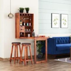 Mtank Modern Look Wall Bar Cabinet with Storage Drawre For Home & Bar Solid Wood Bar Cabinet
