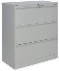 Nilkamal Retro Three Drawer Filing Cabinet in Grey Colour