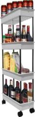 Philoshop 4 Shelves` Plastic Bar Trolley