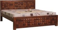 Royal Finish Corundum Without Storage, King Size, Strong Head, Premium Polished, Matte Finished Solid Wood King Bed