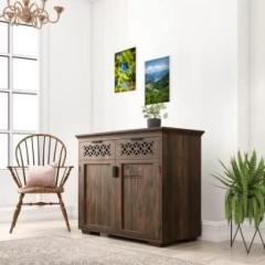 Shri Mintu's Sheesham Wood Side Board Cabinet Storage with 2 Drawer for Living Room Hall Home Solid Wood Free Standing Cabinet
