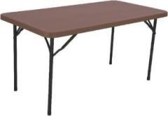 Supreme Buffet Blow Moulded Dining Table, Globus Brown Plastic Outdoor Table