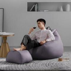 Swiner XXXL 3XL Bean Bag with Footrest & Cushion Ready to Use with Beans Bean Bag Footstool With Bean Filling
