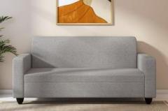 Wakeup India Cuddlr Premium Fabric Sofa Pocket Spring Cushion Polished Plastic Leg Fabric 3 Seater Sofa