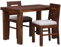 Waywood Solid Sheesham Wood 2 Seater Dining Table Set With 2 Chair For Dining Room Solid Wood 2 Seater Dining Set