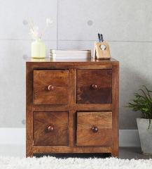 Woodsworth Richmond Solid Wood Bedside Table in Provincial Teak Finish
