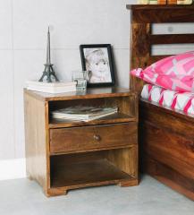 Woodsworth Winona Bed Side Table in Provincial Teak Finish