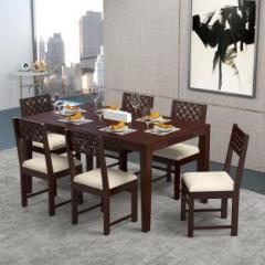 Wopno Furniture Premium Look Dining Set In Sheesham Wood Solid Wood 6 Seater Dining Set