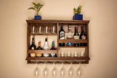 Zilla Solid Wood Bar Cabinet