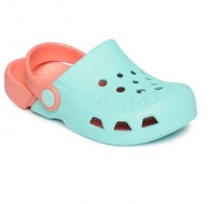 Crocs Blue & Peach Coloured Colourblocked Clogs girls