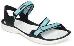 Crocs Blue & White Comfort Sandals women