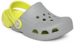 Crocs Grey Synthetic Clogs girls