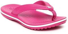 Crocs Pink Solid Crocband K Thong Flip Flops boys