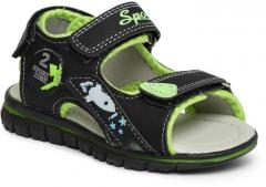 Kittens Green & Black Comfort Sandals boys