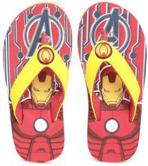 Marvel Yellow Thong Flip Flops boys