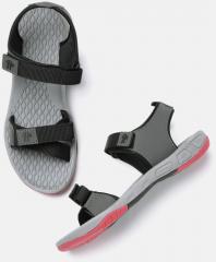 Roadster Women Black & Grey Sports Sandals