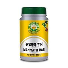 BASIC AYURVEDA Manmath Ras 40 Tablets Pack Of 4 | Certified Organic 100% Natural & Pure Tablet | Ayurvedic Supplements For Body Strength | A Powerful Blend Of Natural Ingredients Extra Strength Formula