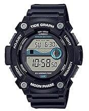 Casio Unisex Rubber Digital Gray Dial Watch Ws 1300H 1Avdf, Band Color Black
