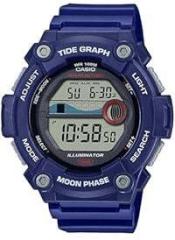 Casio Unisex Rubber Digital Gray Dial Watch Ws 1300H 2Avdf, Band Color Blue