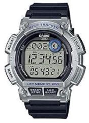 Casio Unisex Rubber Digital Gray Dial Watch Ws 2100H 1A2Vdf, Band Color Black