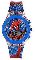 Emartos Spiderman Digital Kids Watches for Boys red Colored Strap [3 7 Years]
