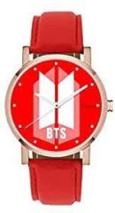 Generic BTS Red BTS Premium Rosegold Unisex Watch