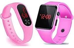 Goldenize fashion New Kids Digital Date and Time Pink LED Watch for Stylish Kids Unisex Birthday Gift Digital Watch for Kids Boys & Baby Girls