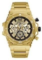 GUESS Analog Gold Dial Unisex Adult Watch GW0324G2