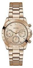 GUESS Analog Rose Gold Dial Unisex Adult Watch GW0314L3