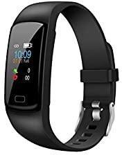 Helix Gusto 2.0 Black Fitness Band with Colored Display, HRM, SOS, Music Control, Message and Call Notification Digital Dial Unisex's Watch, up to 7 Days Active Battery Life TW0HXB205T
